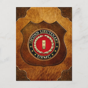 US Marines: Tweede luitenant (USMC 2ndLt) [3D] Briefkaart