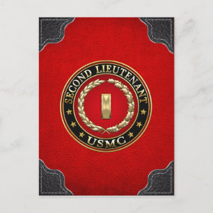 US Marines: Tweede luitenant (USMC 2ndLt) [3D] Briefkaart