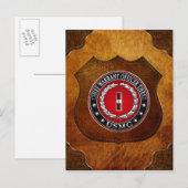 US-mariniers: hoofdarrestatie drie (USMC CWO-3) [3 Briefkaart (Voorkant / Achterkant)