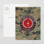 US-mariniers: hoofdarrestatie drie (USMC CWO-3) [3 Briefkaart (Voorkant / Achterkant)