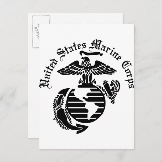 US MC United States Marine Corps Briefkaart (Voorkant / Achterkant)