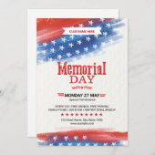 Us Memorial Day Celebration Flyer Kaart (Voorkant / Achterkant)