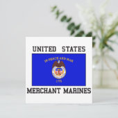 US Merchant Marine Kaart (Staand voorkant)