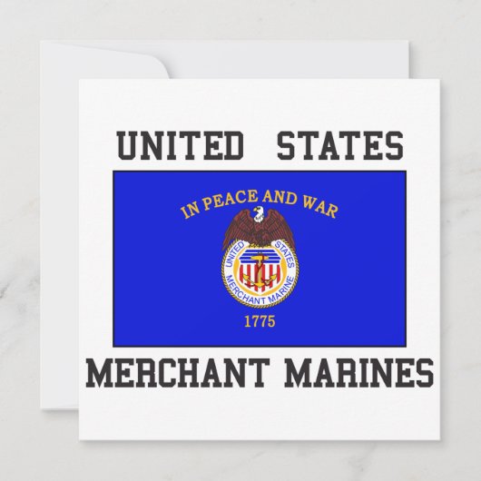 US Merchant Marine Kaart (Voorkant)