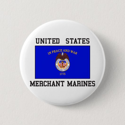 US Merchant Marine Ronde Button 5,7 Cm (Voorkant)