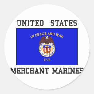 US Merchant Marine Ronde Sticker