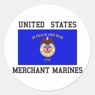 US Merchant Marine Ronde Sticker