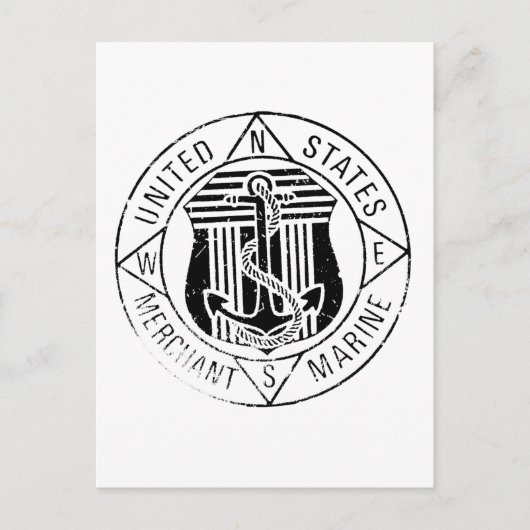 US Merchant Marines door: David Lee Briefkaart (Voorkant)