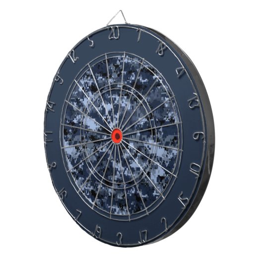 US Militair Blauw Camouflage Dart Board Dartbord (Voorkant Rechts)