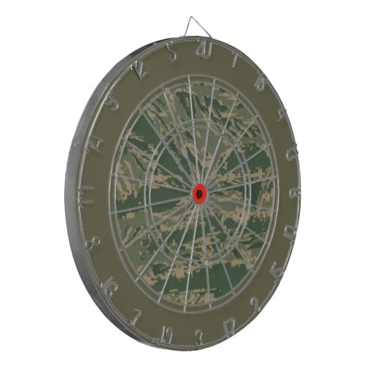 US Militair Groen Camouflage Dart Board Dartbord (Voorkant Links)