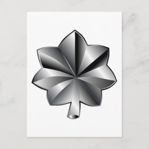 US Militaire Rank - Luitenant-kolonel Briefkaart