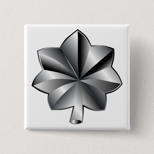 US Militaire Rank - Luitenant-kolonel Vierkante Button 5,1 Cm (Voorkant)