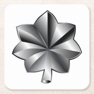 US Militaire Rank - Luitenant-kolonel Vierkante Kartonnen Onderzetter