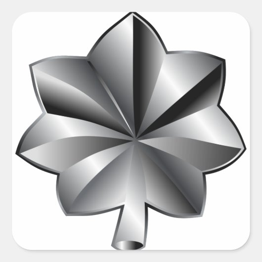 US Militaire Rank - Luitenant-kolonel Vierkante Sticker (Voorkant)
