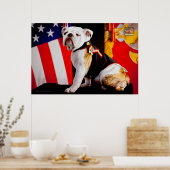US MILITAIRE SERVICE DOG POSTER (Keuken)