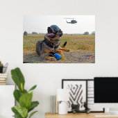 US MILITAIRE WERKDOG POSTER (Thuiskantoor)