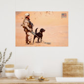 US MILITAIRE WERKDOG POSTER (Keuken)