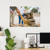 US MILITAIRE WERKDOG POSTER (Thuiskantoor)