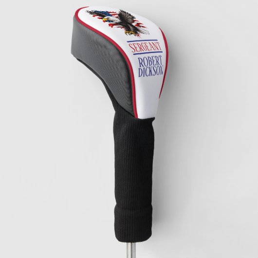 US Military Personalized Golfheadcover (Schuin)