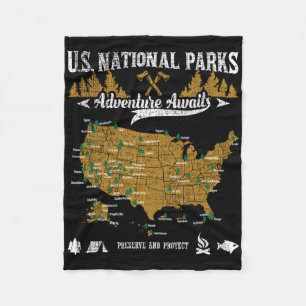 Us Nationaal Park Avontuur Wacht - Wandelingen En Fleece Deken
