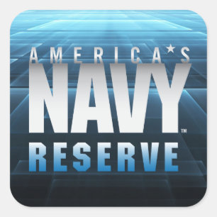 US Navy Amerikaanse marinereserve Vierkante Sticker