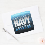 US Navy | Amerikaanse marinereserve Vierkante Sticker (Envelop)