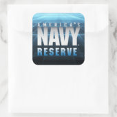 US Navy | Amerikaanse marinereserve Vierkante Sticker (Tas)