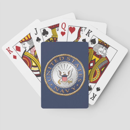 US Navy Bicycle® Poker Pplaykaarten Pokerkaarten (Achterkant)