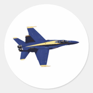 US NAVY Blue Angels in vlucht op vliegweek Ronde Sticker