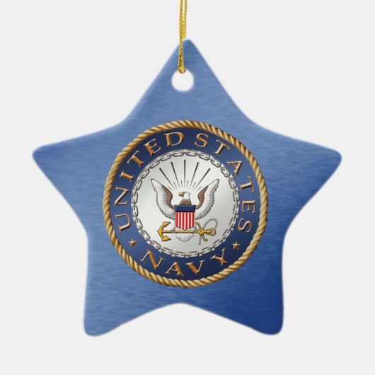 US Navy Ceramic Ornament (Voorkant)