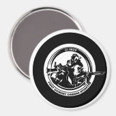 US NAVY COMBAT CAMERA ATLANTIC 4-inch magneet (Voorkant / Achterkant)