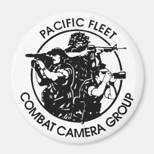 US NAVY COMBAT CAMERA PACIFIC 4" Magnet Magneet