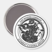 US NAVY COMBAT CAMERA PACIFIC 4" Magnet Magneet (Voorkant / Achterkant)