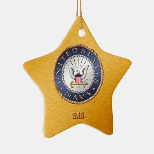 US Navy Dad Ceramic Ornament (Rechts)