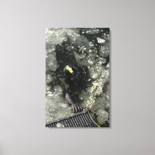 US Navy Diver Canvas Afdruk