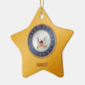 US Navy Family Ceramic Ornament (Links)