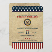 US Navy Farewell Party rekruteringstraining Kaart (Voorkant / Achterkant)