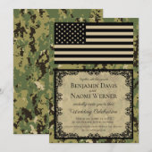 US Navy huwelijksuitnodigingen Kaart (Voorkant / Achterkant)