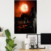 US Navy Independence vuurwerk wereldwijd Poster (Thuiskantoor)