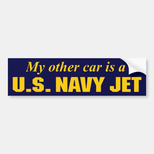 US Navy Jet Bumpersticker (Voorkant)