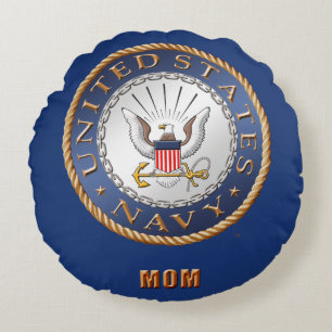US Navy Mam Round Pillow Rond Kussen
