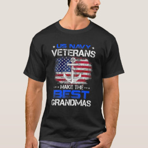 US Navy Mannen Veteranen maken de beste oma's Mann T-shirt