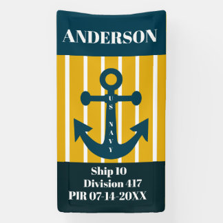 US Navy PIR Afstuderen Deurbanner Spandoek