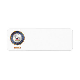 US Navy Remoe Retour Address Label