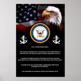 US Navy SAILORS Creed Poster