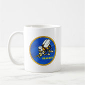 US Navy Seabees Logo Koffiemok (Links)