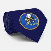 US Navy Seabees Logo Stropdas (Opgerold)