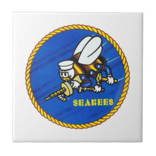 US Navy Seabees Logo Tegeltje