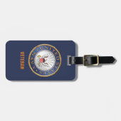 US Navy Veteran Bagagelabel (Voorkant horizontaal)