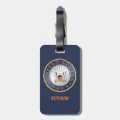 US Navy Veteran Bagagelabel (Achterkant verticaal)